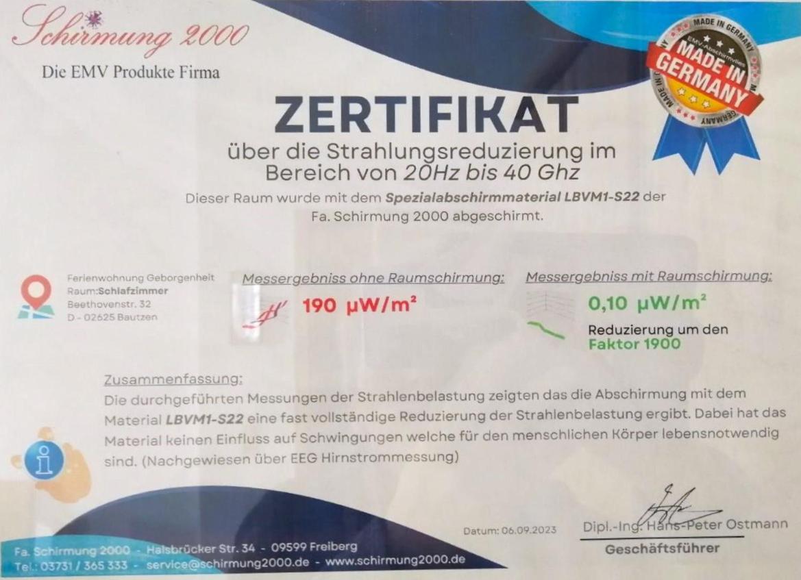 Fewo Geborgenheit Asza Mit Strahlungsfreien Zonen Bautzen Εξωτερικό φωτογραφία